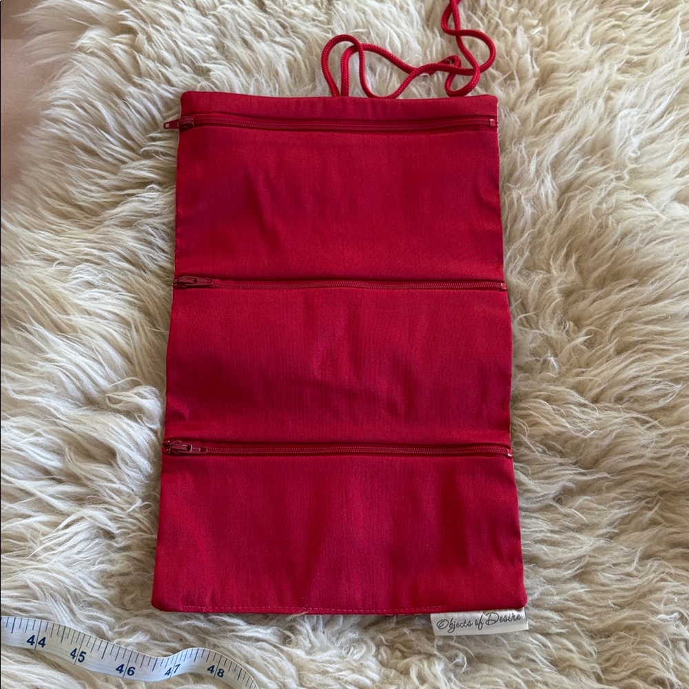 Nwot Objects Of Desire Lotus Jewelry Bag View 3